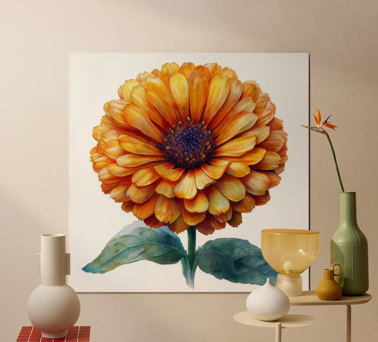 Fiore di calendula 3 poster da Bold Blooms
