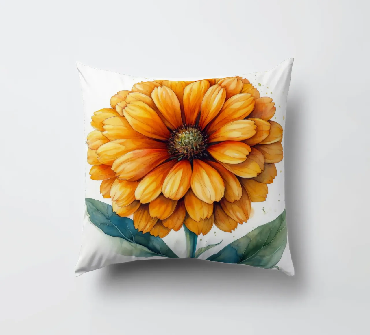 Fiore di calendula 4 cuscino da Bold Blooms