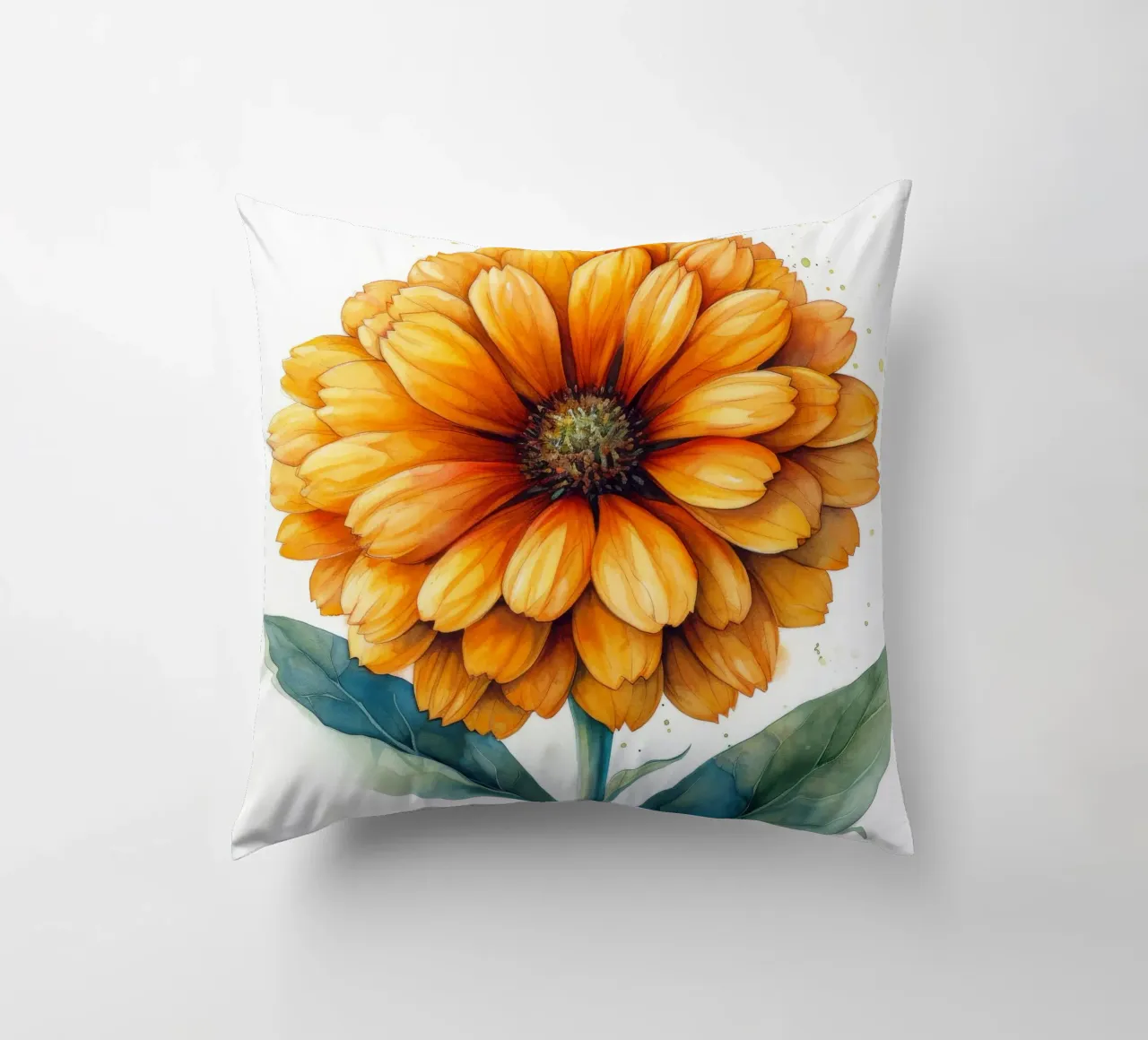 Fiore di calendula 4 cuscino da Bold Blooms
