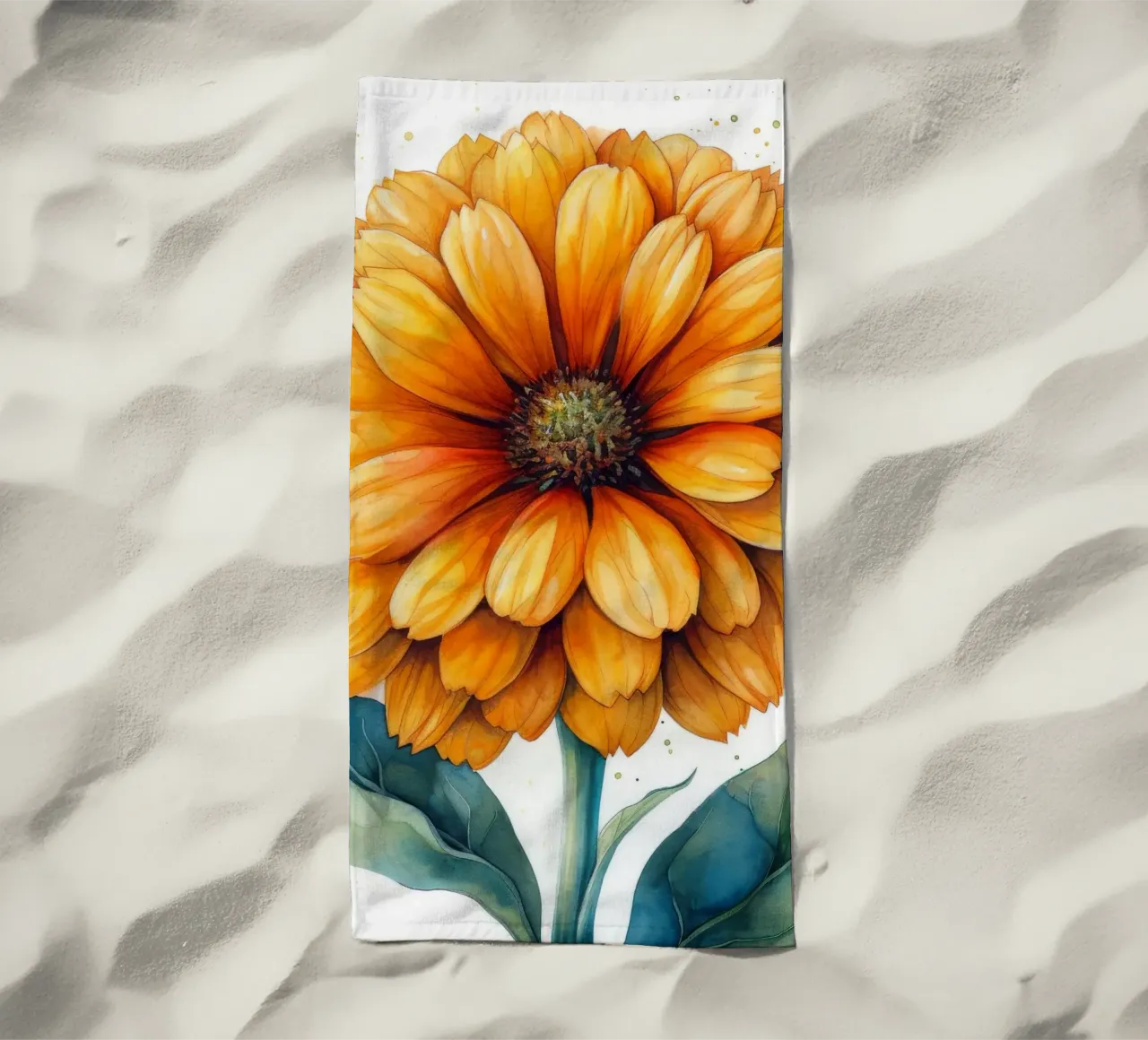 Fiore di calendula 4 telo mare da Bold Blooms