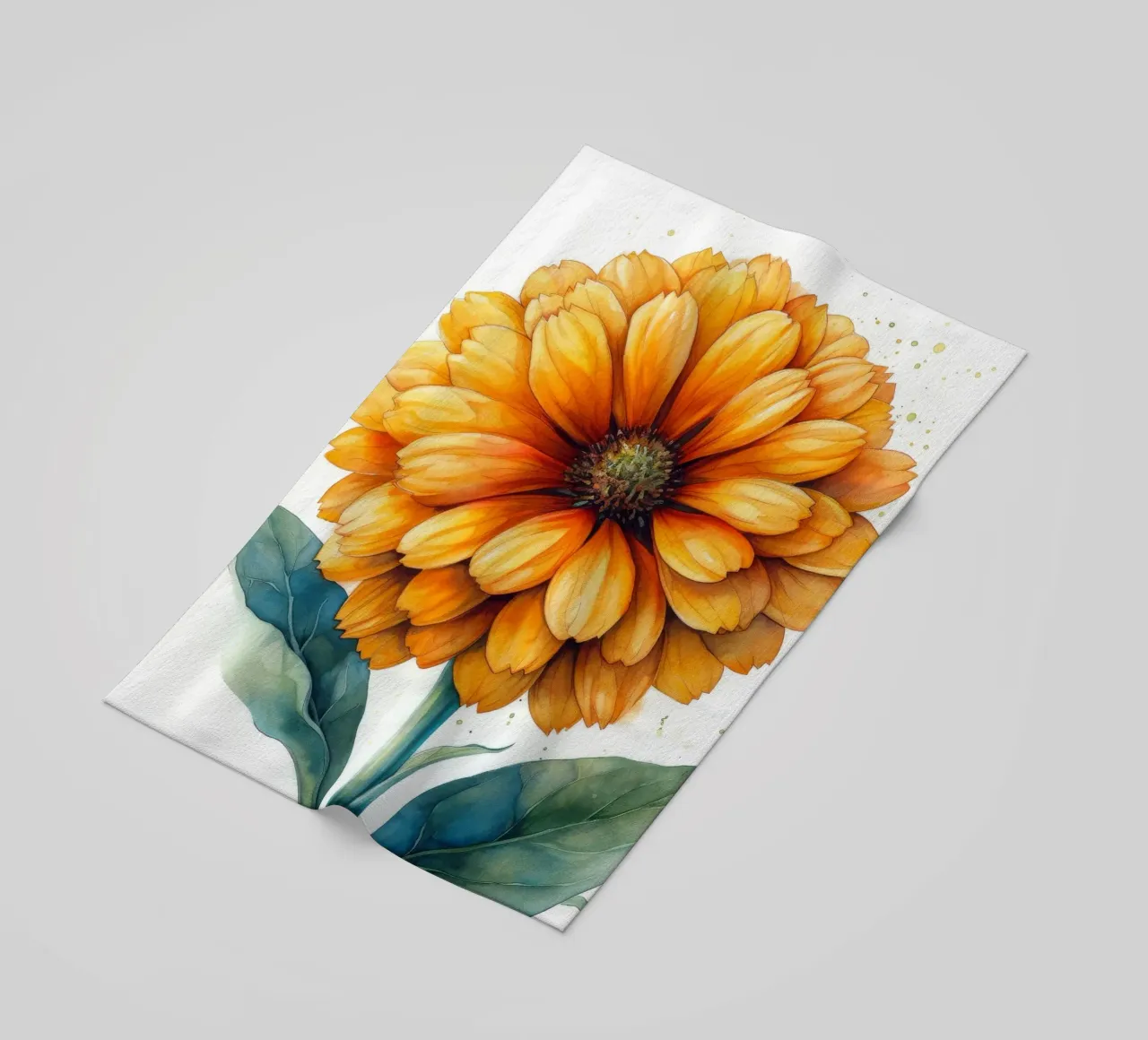 Fiore di calendula 4 telo mare da Bold Blooms