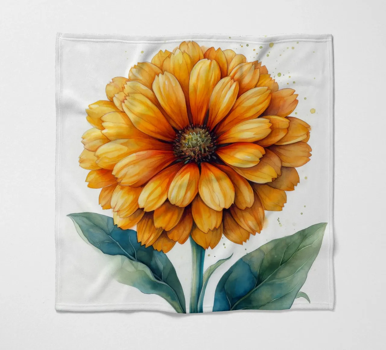 Fiore di calendula 4 coperta in pile da Bold Blooms