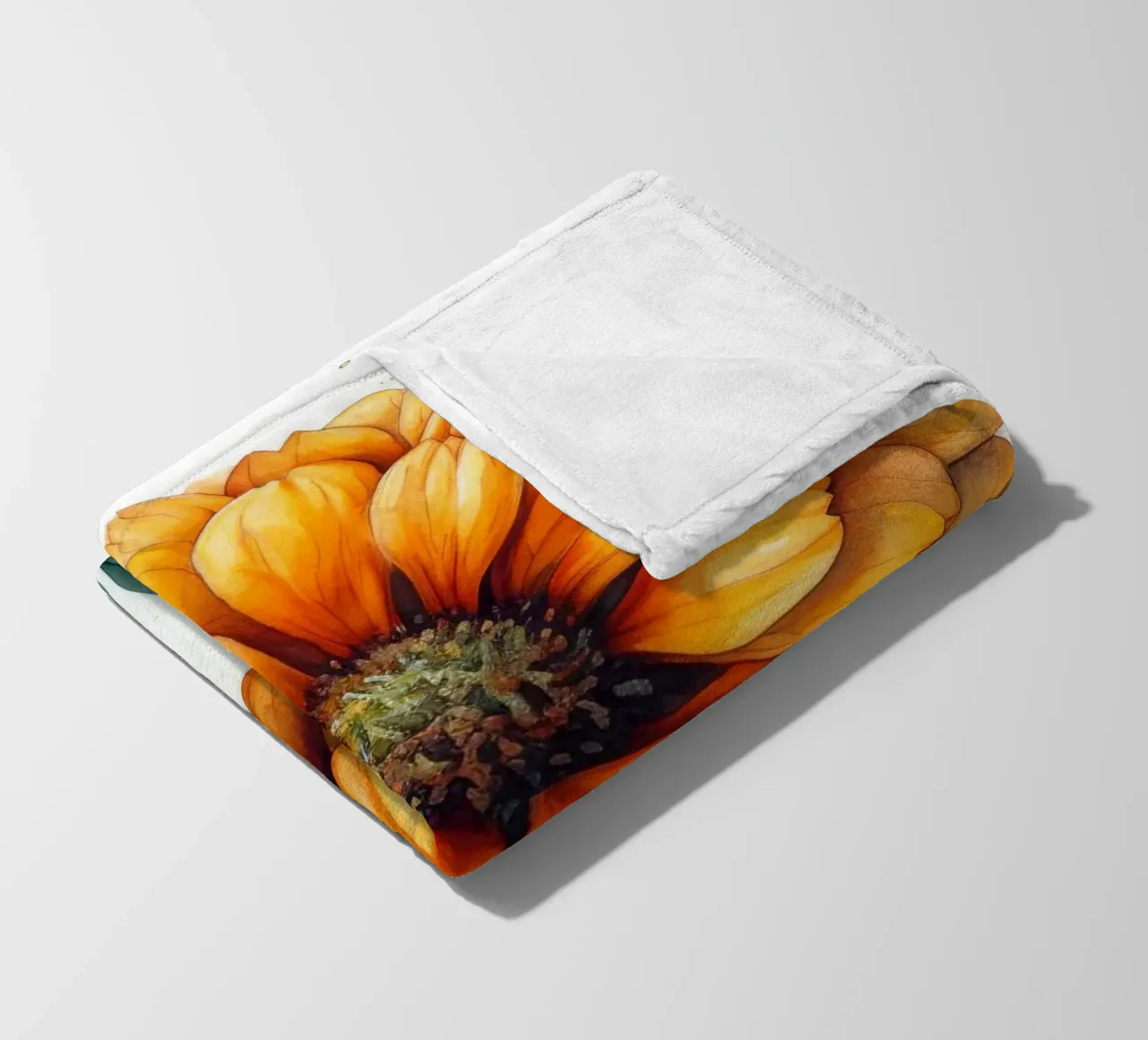 Fiore di calendula 4 coperta in pile da Bold Blooms