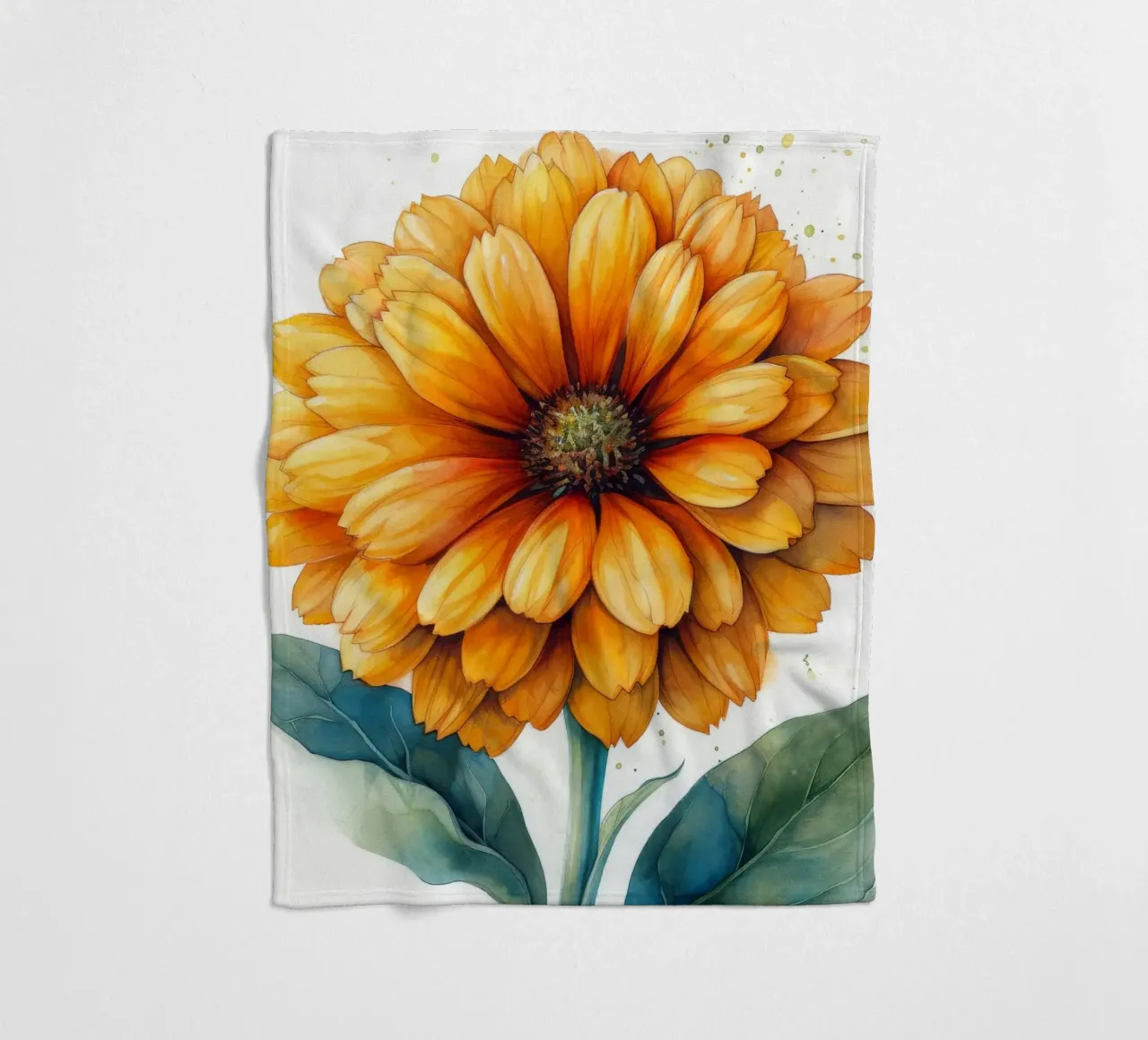 Fiore di calendula 4 coperta in pile da Bold Blooms