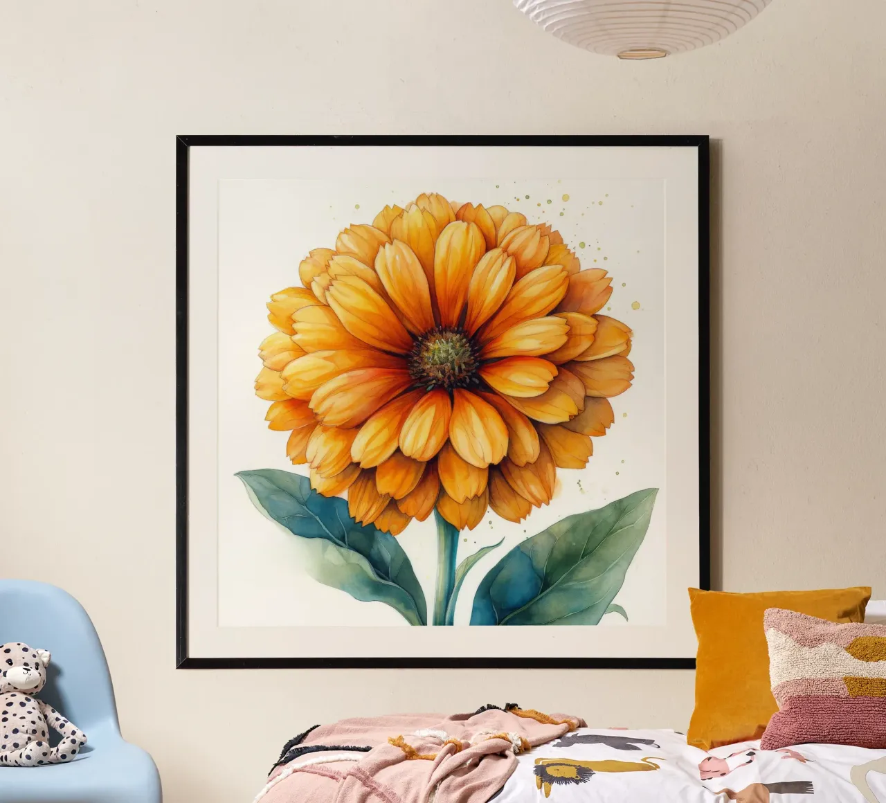 Fiore di calendula 4 poster da Bold Blooms