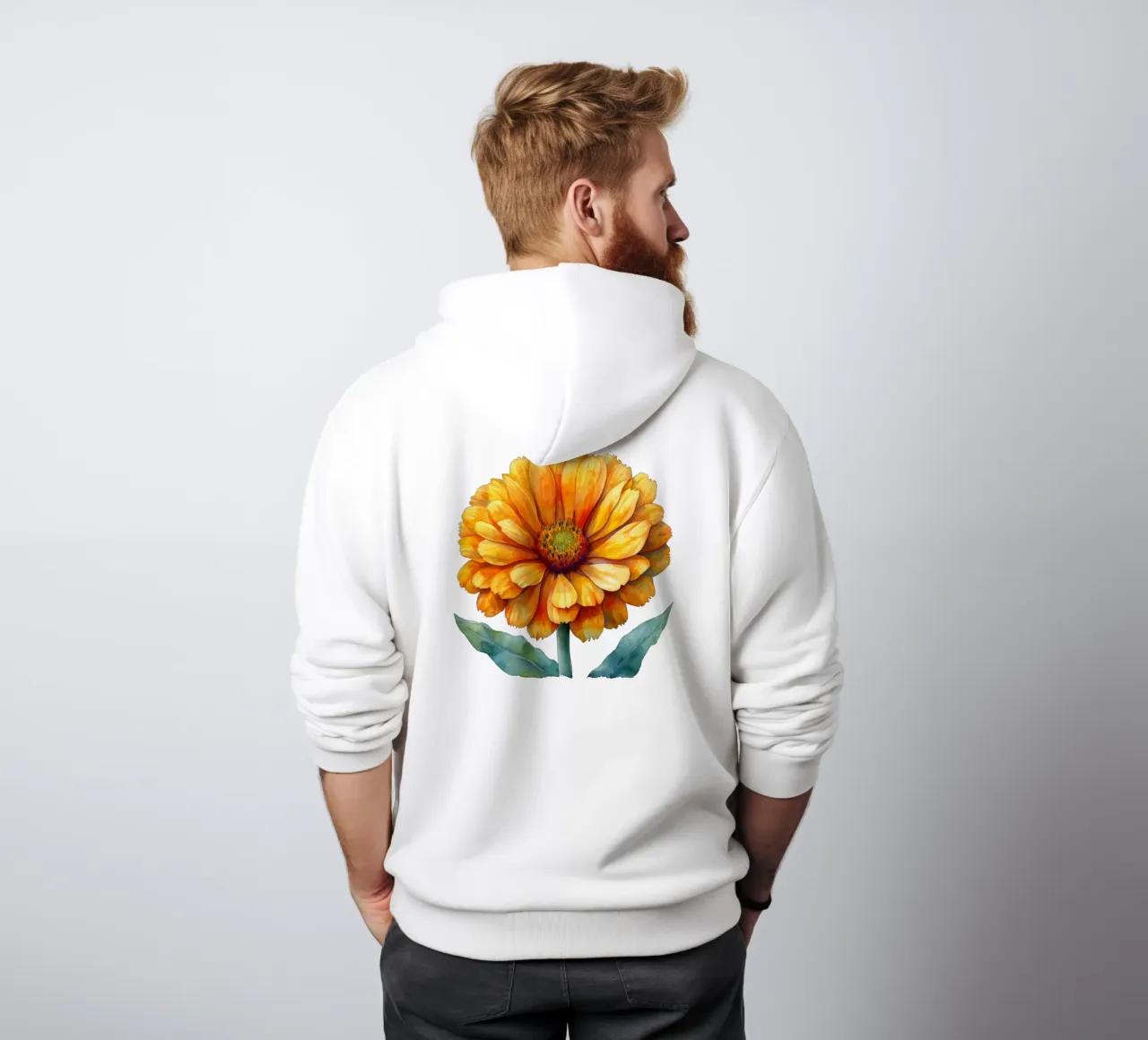 Fiore di calendula 1 felpa con cappuccio da Bold Blooms