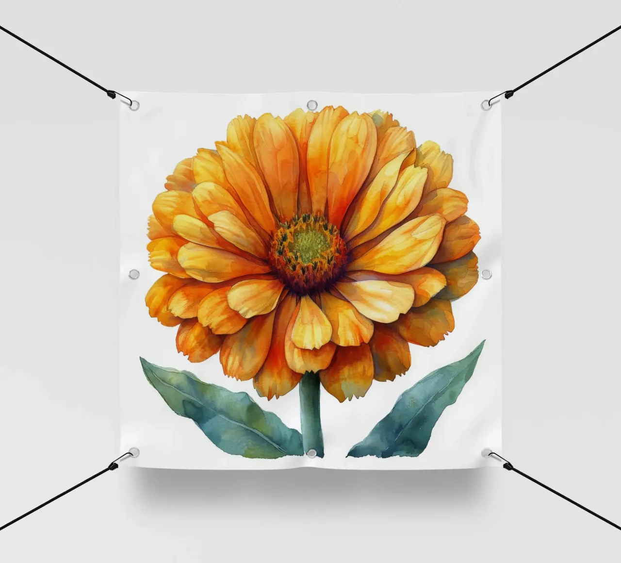 Fiore di calendula 1 telo in pvc da Bold Blooms