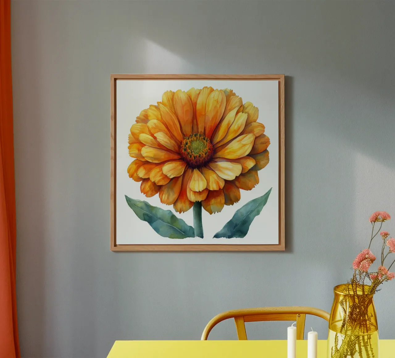 Calendula Flower 1 alu-dibond by Bold Blooms