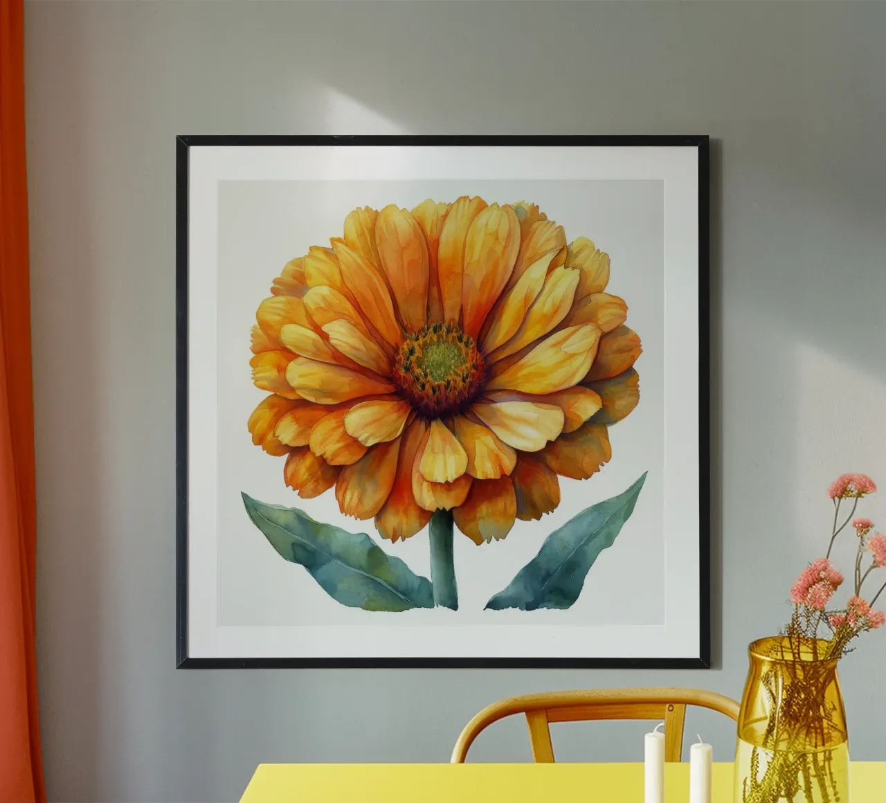 Calendula Flower 1 poster by Bold Blooms