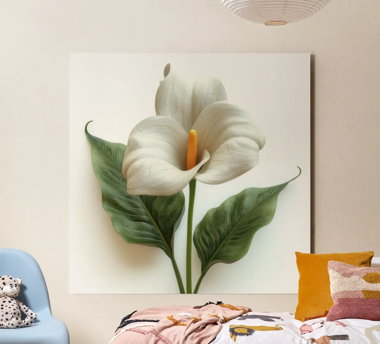 Fiore di calla 2 alluminio dibond da Bold Blooms