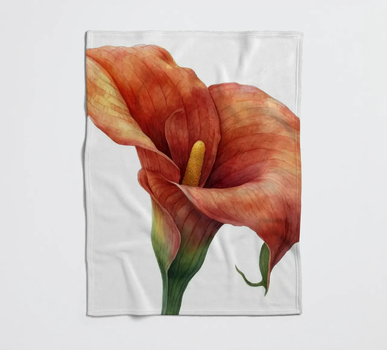 Fiore di calla 3 coperta in pile da Bold Blooms