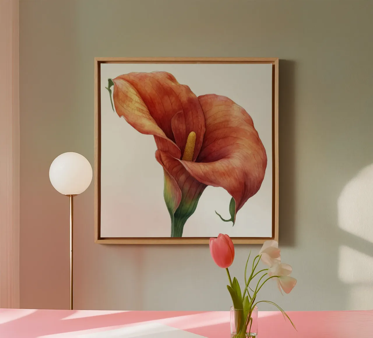 Calla Lily Flower 3 canvas by Bold Blooms