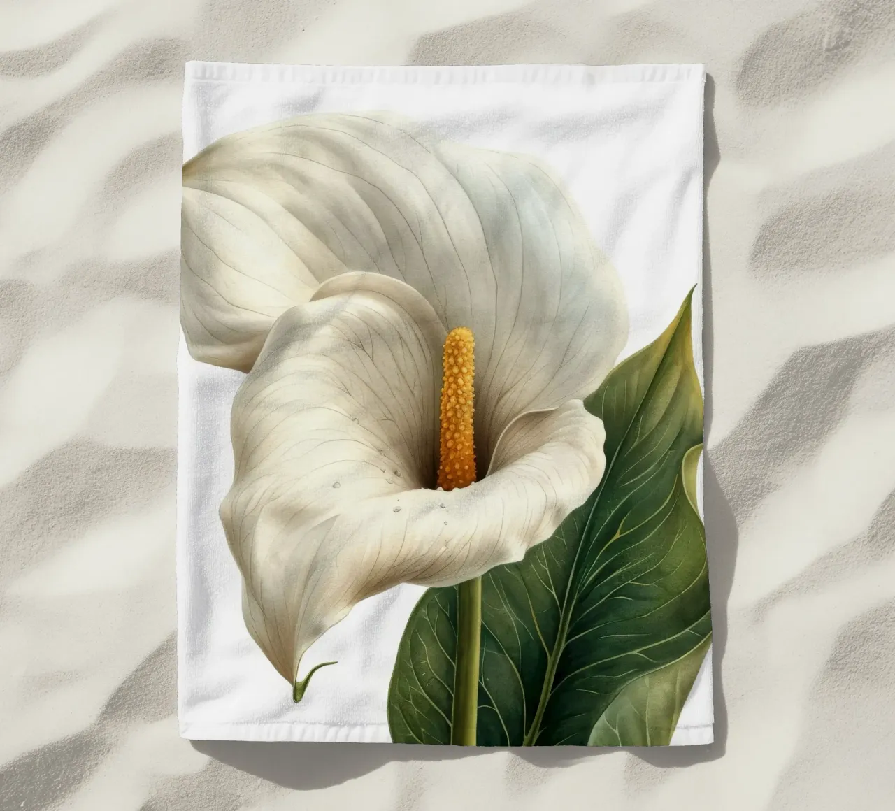 Fiore di calla 4 telo mare da Bold Blooms