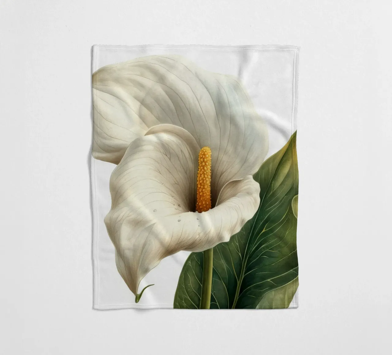 Fiore di calla 4 coperta in pile da Bold Blooms