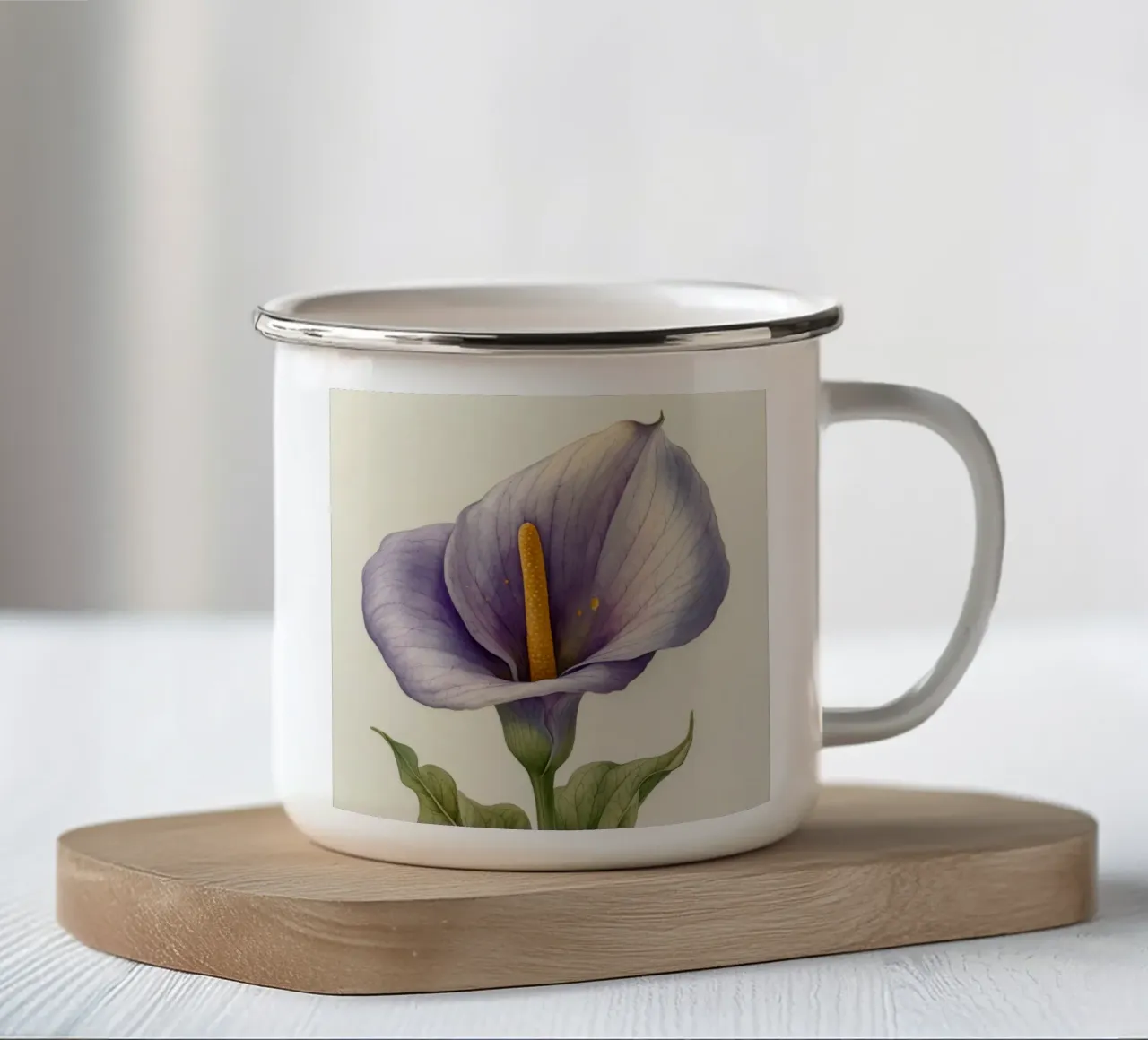 Fiore di calla 1 tazza in smalto da Bold Blooms