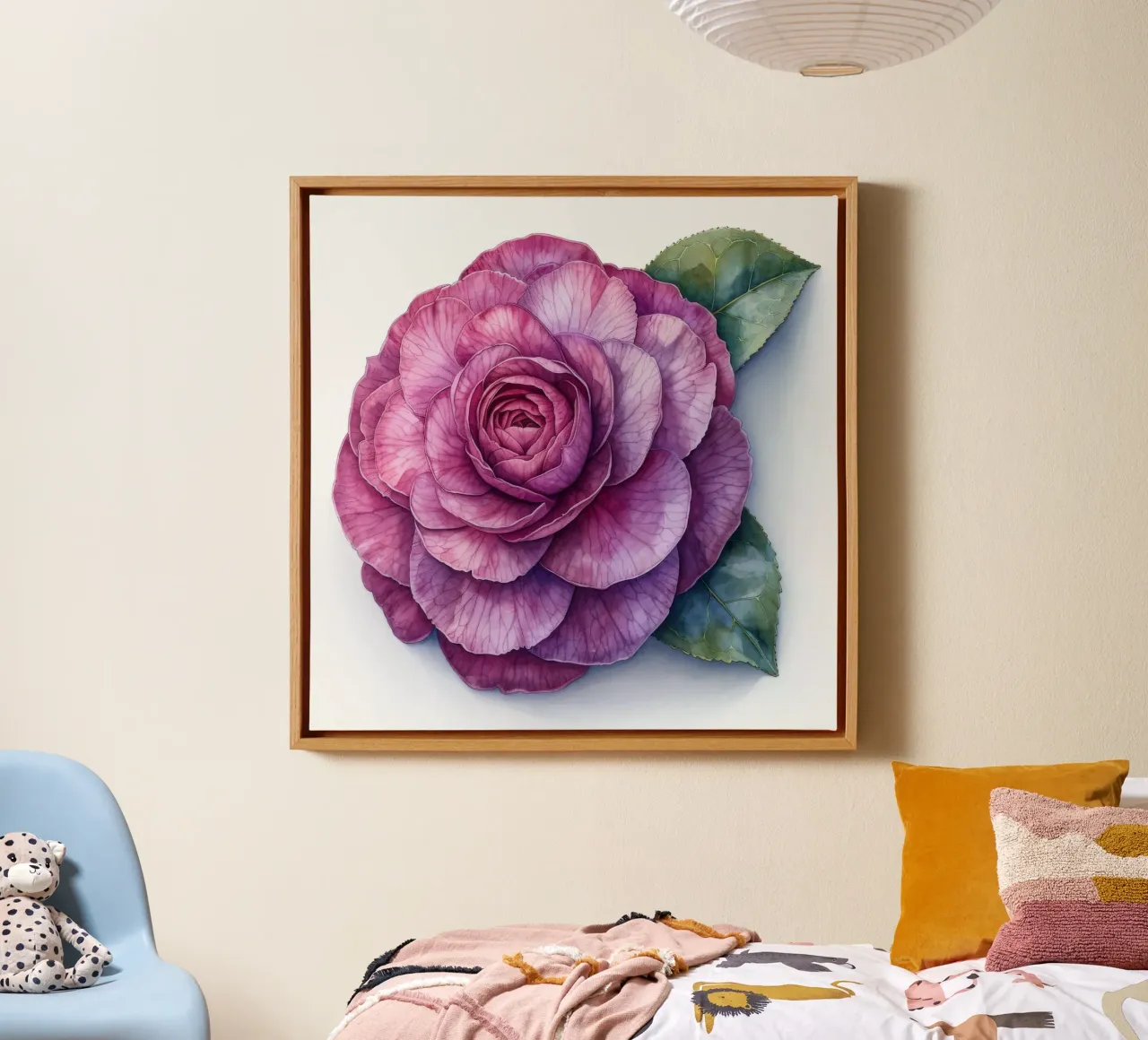 Fiore di camelia 2 tela con Cornice a cassetta da Bold Blooms