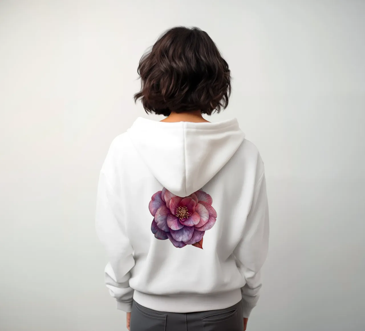 Fiore di camelia 3 felpa con cappuccio da Bold Blooms