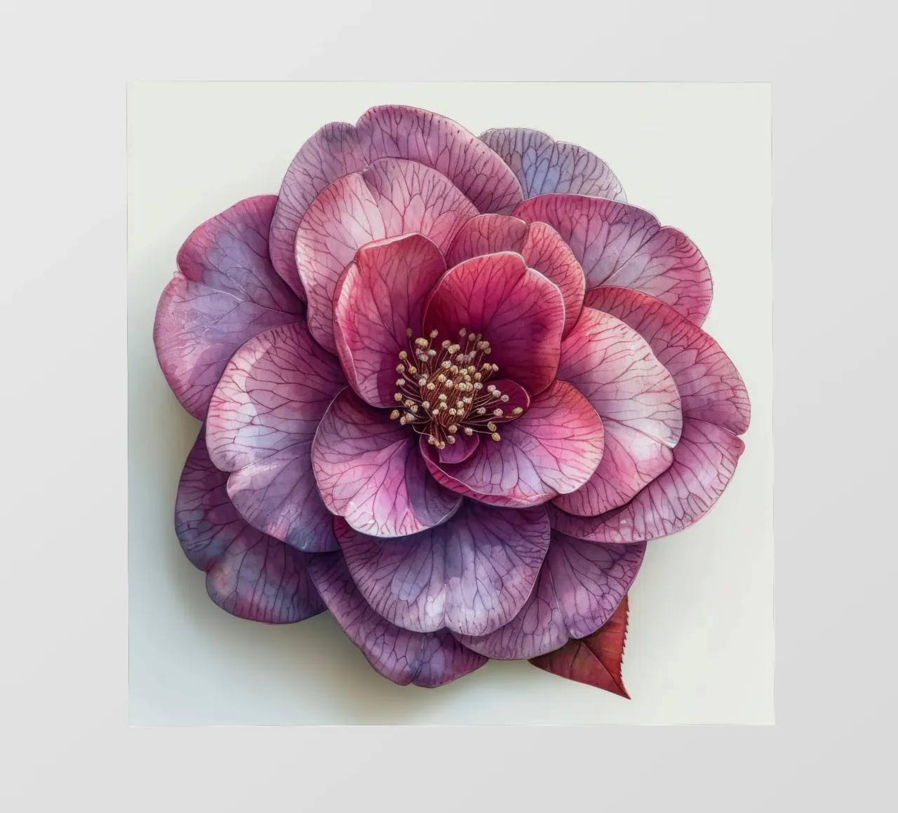 Fiore di camelia 3 telo in pvc da Bold Blooms