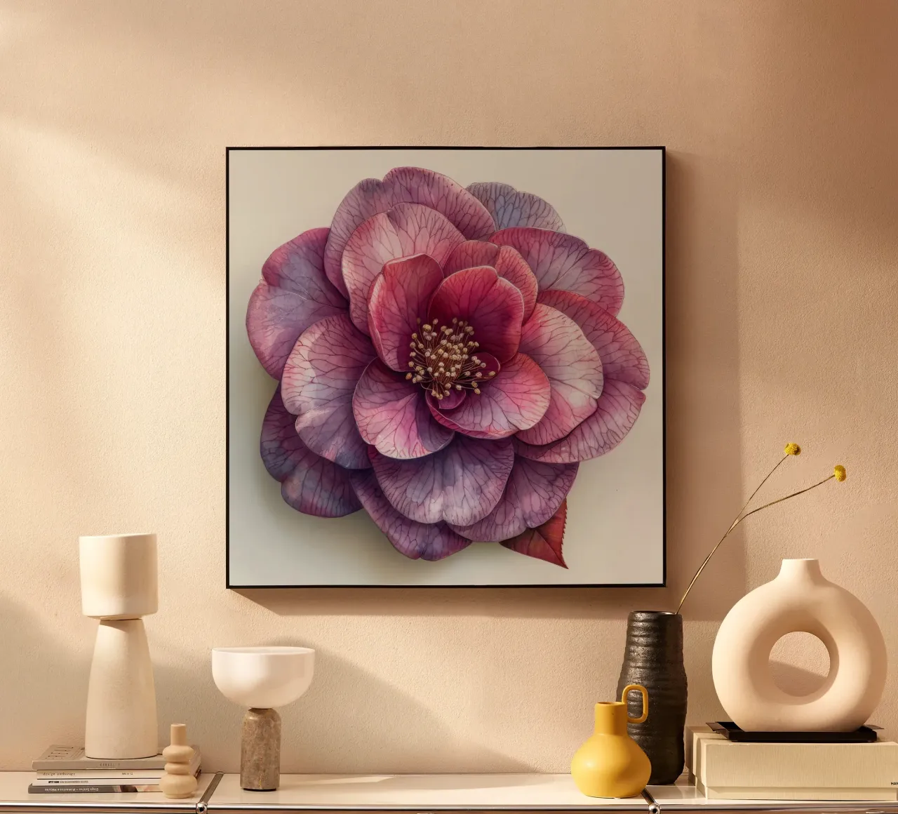 Fiore di camelia 3 plexiglass da Bold Blooms