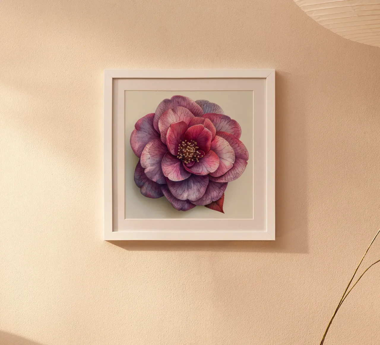 Fiore di camelia 3 carta hahnemühle da Bold Blooms
