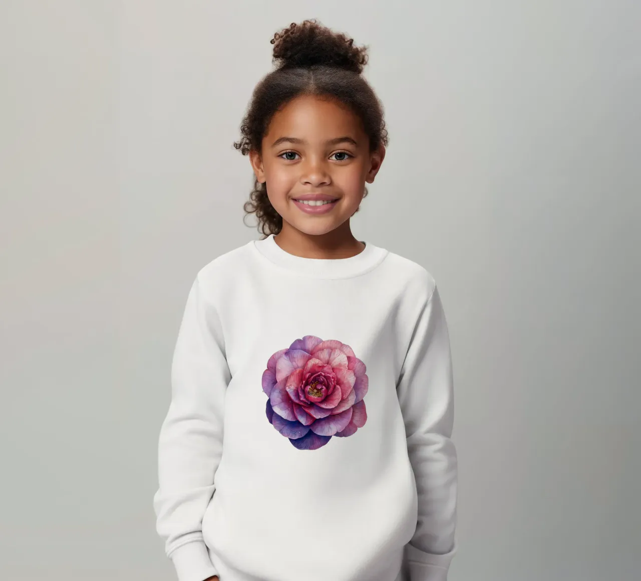 Fiore di camelia 4 felpa bambino da Bold Blooms