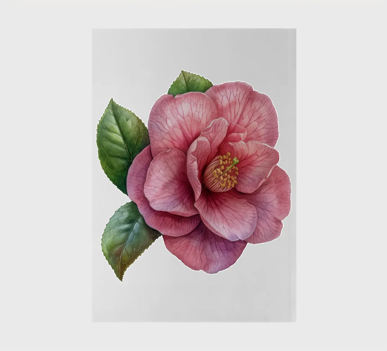 Camellia Flower 1 notebook by Bold Blooms