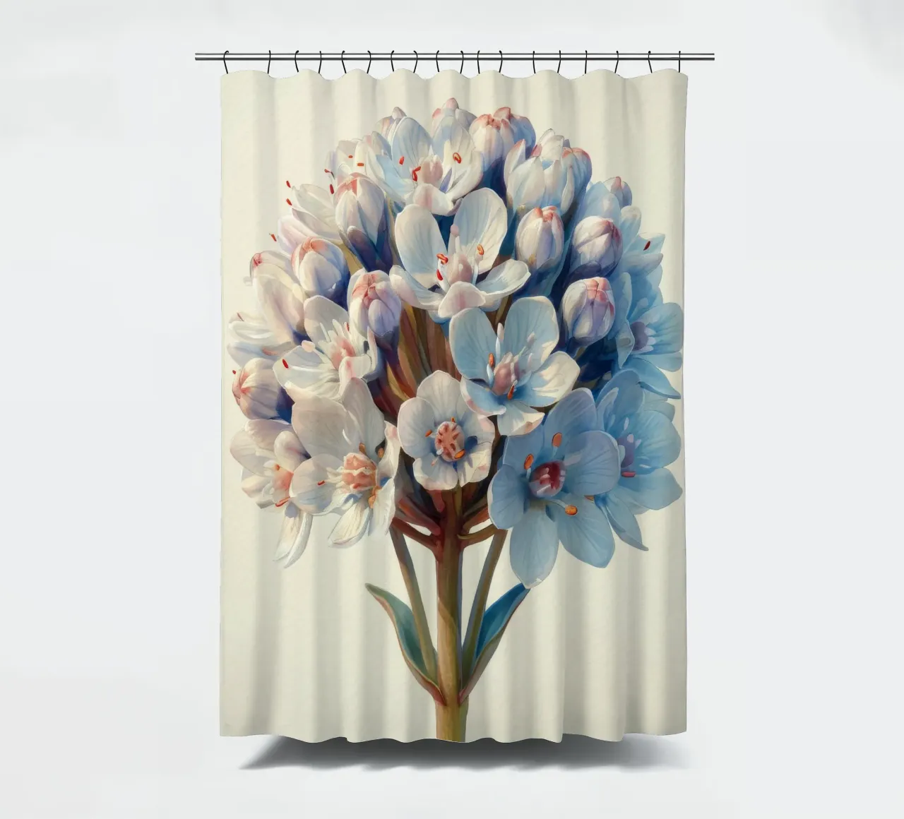 Candytuft Flower 2 shower curtain by Bold Blooms