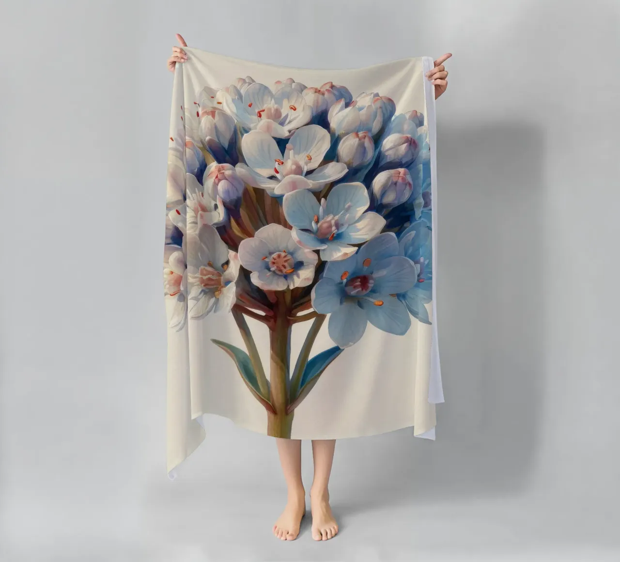 Fiore di Candytuft 2 telo mare da Bold Blooms