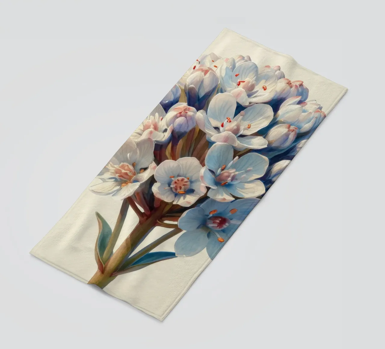 Fiore di Candytuft 2 telo mare da Bold Blooms