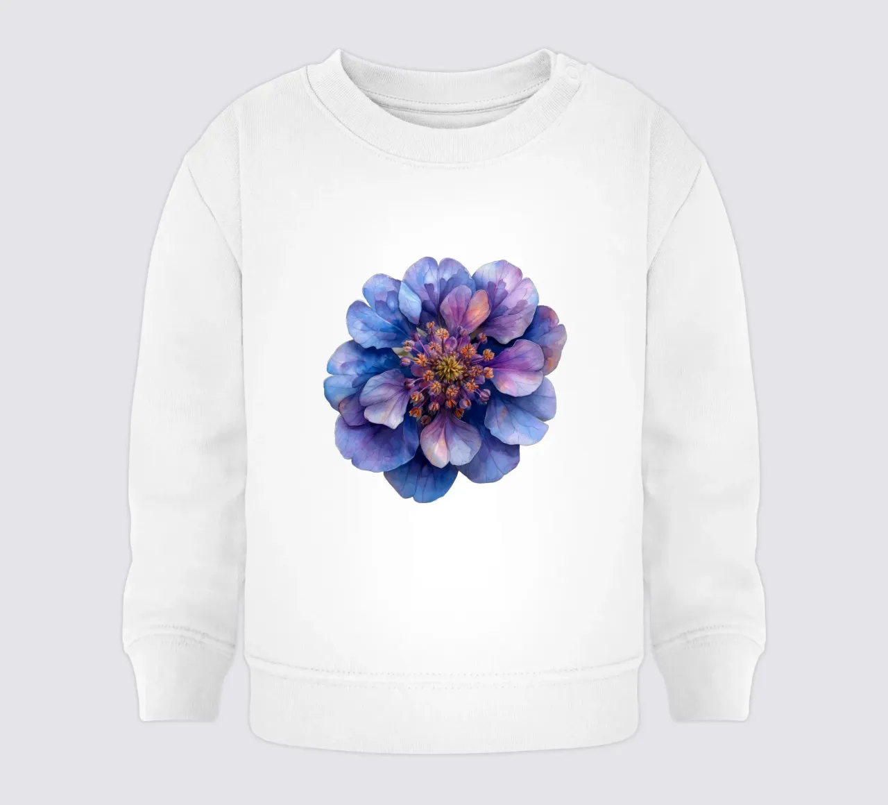 Fiore di Candytuft 3 felpa neonato da Bold Blooms