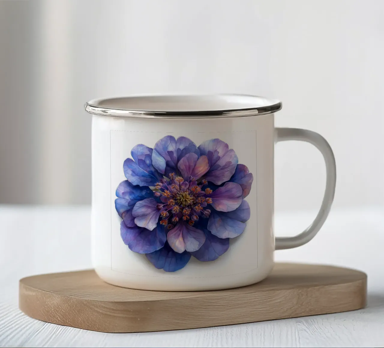 Fiore di Candytuft 3 tazza in smalto da Bold Blooms