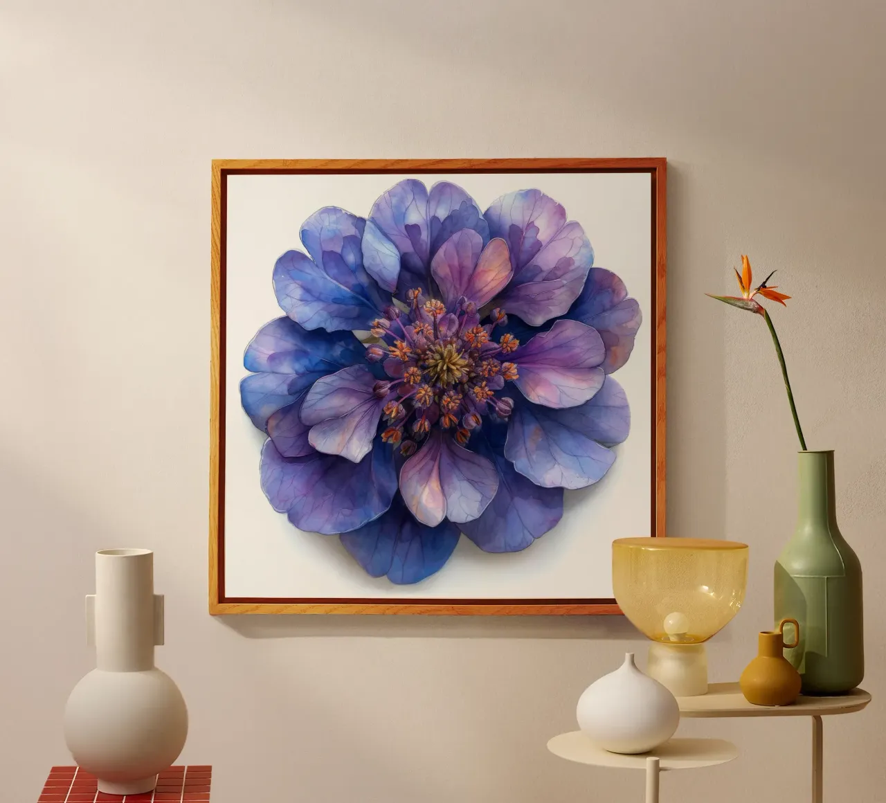 Candytuft Flower 3 acrylic glass by Bold Blooms