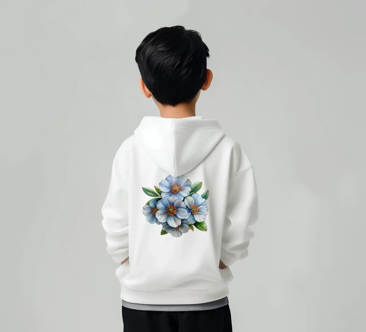 Candytuft Flower 4 kids hoodie by Bold Blooms