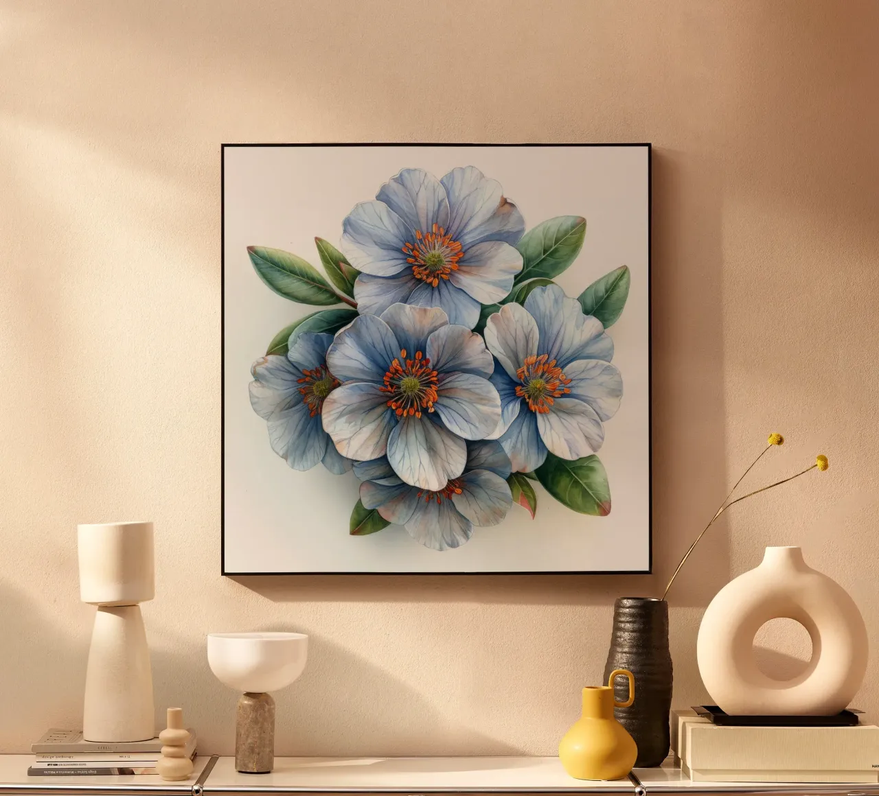 Candytuft Flower 4 acrylic glass by Bold Blooms