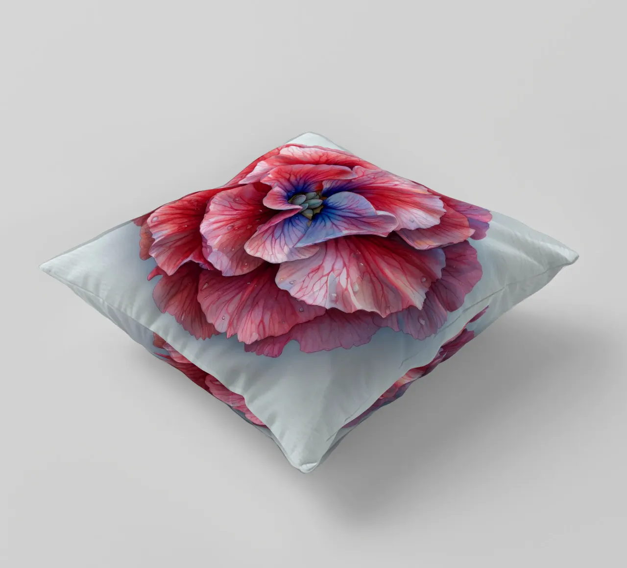 Carnation Flower 2 decorative cushion by Bold Blooms