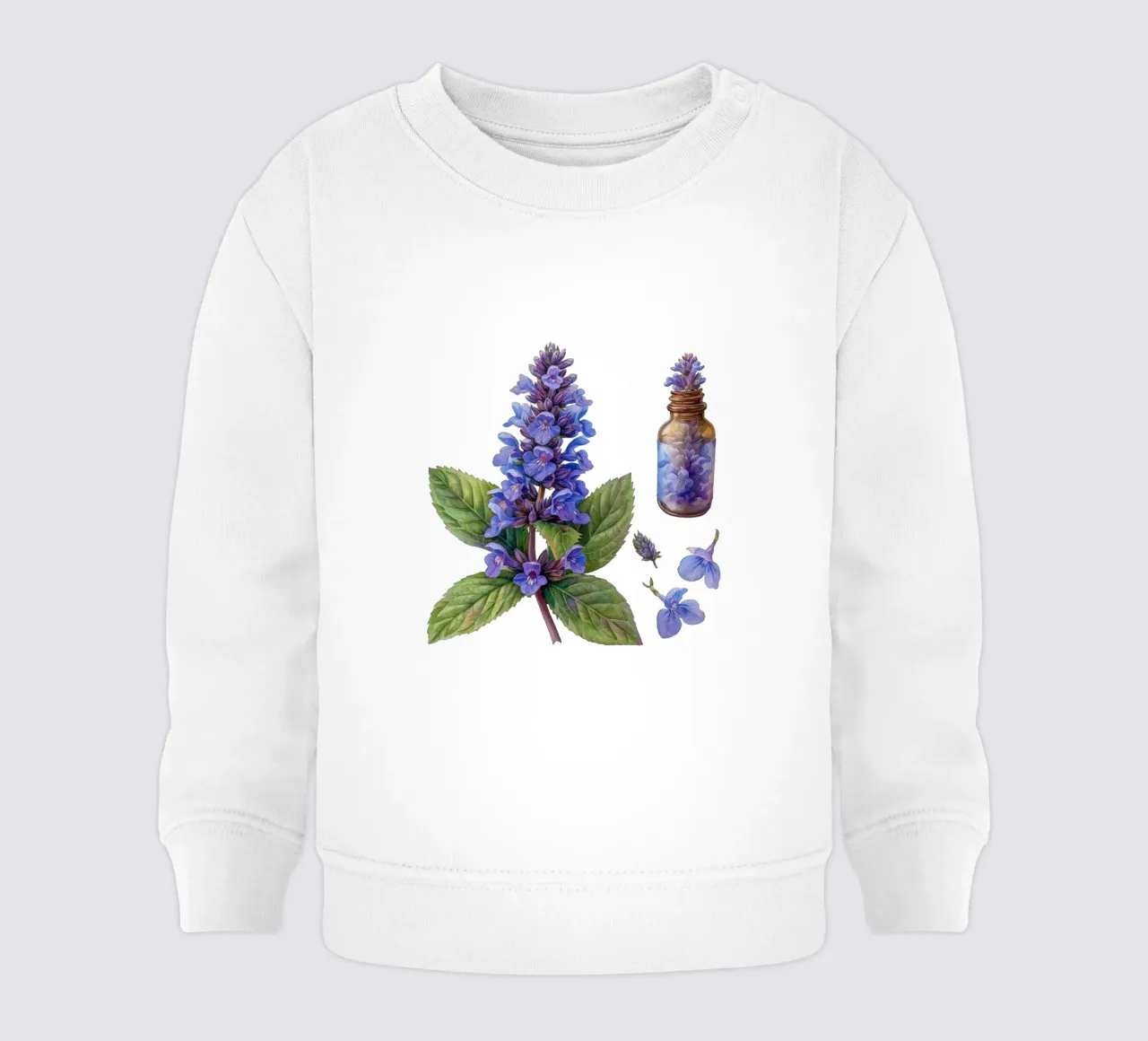 Fiore di menta 4 felpa neonato da Bold Blooms
