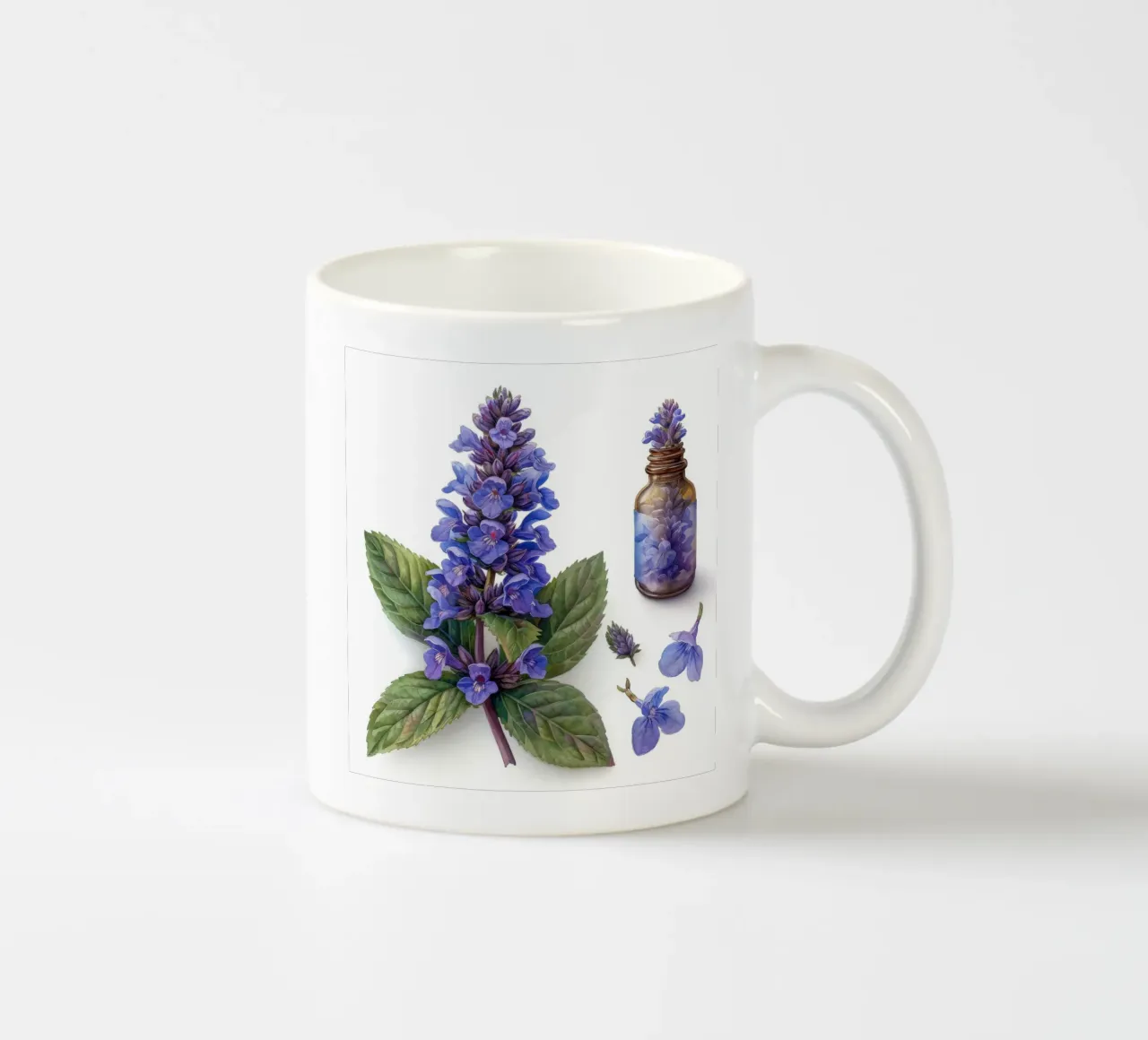 Fiore di menta 4 tazza in ceramica da Bold Blooms