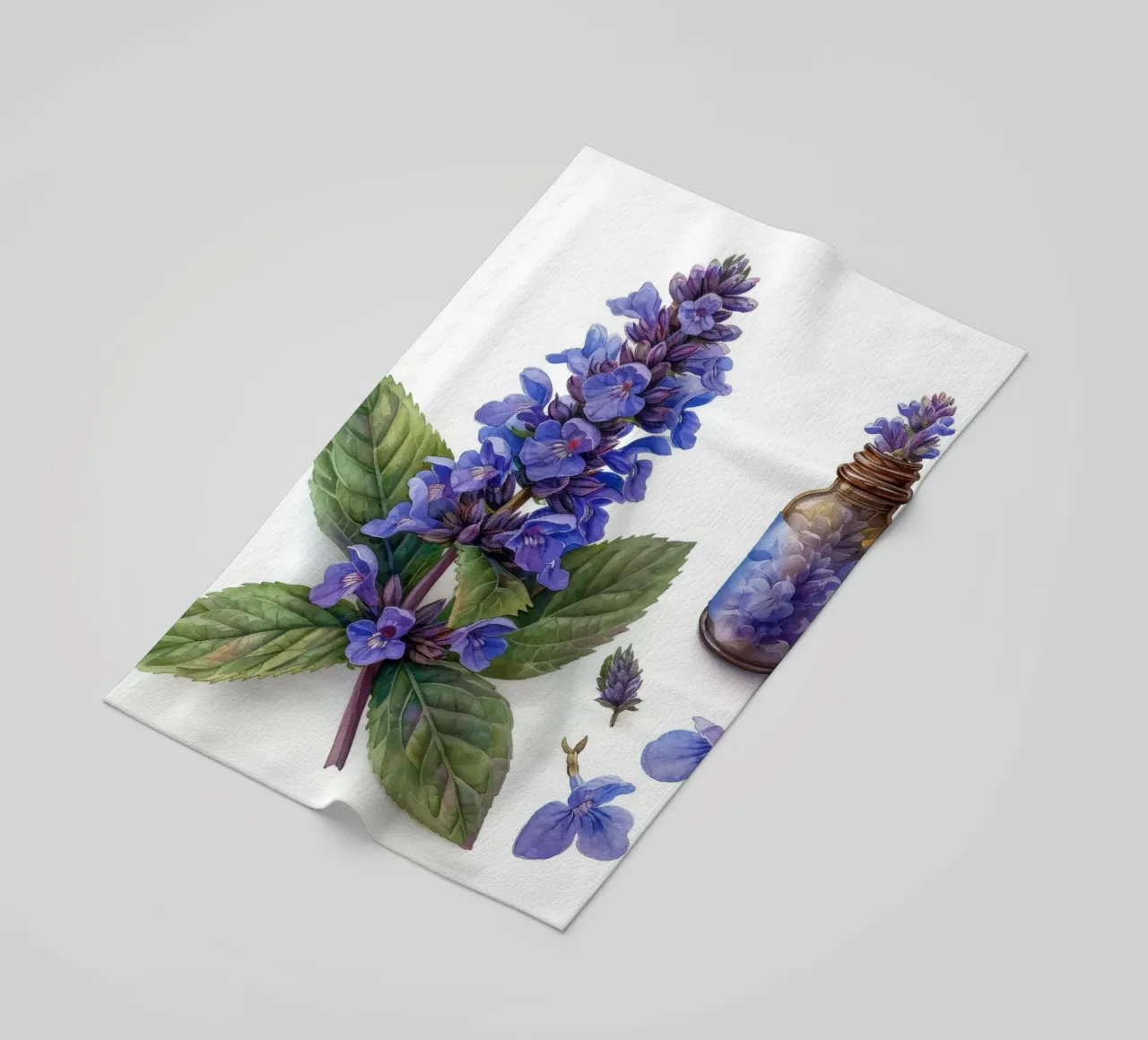 Fiore di menta 4 telo mare da Bold Blooms