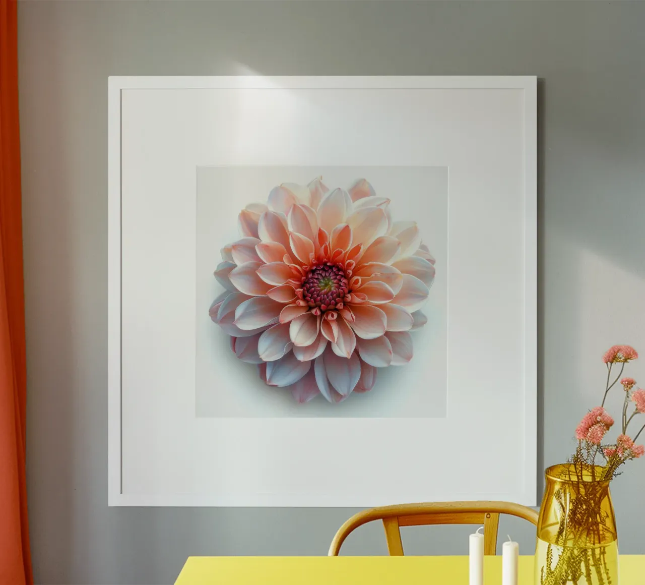 Fiore di crisantemo 2 poster con telaio in alluminio da Bold Blooms