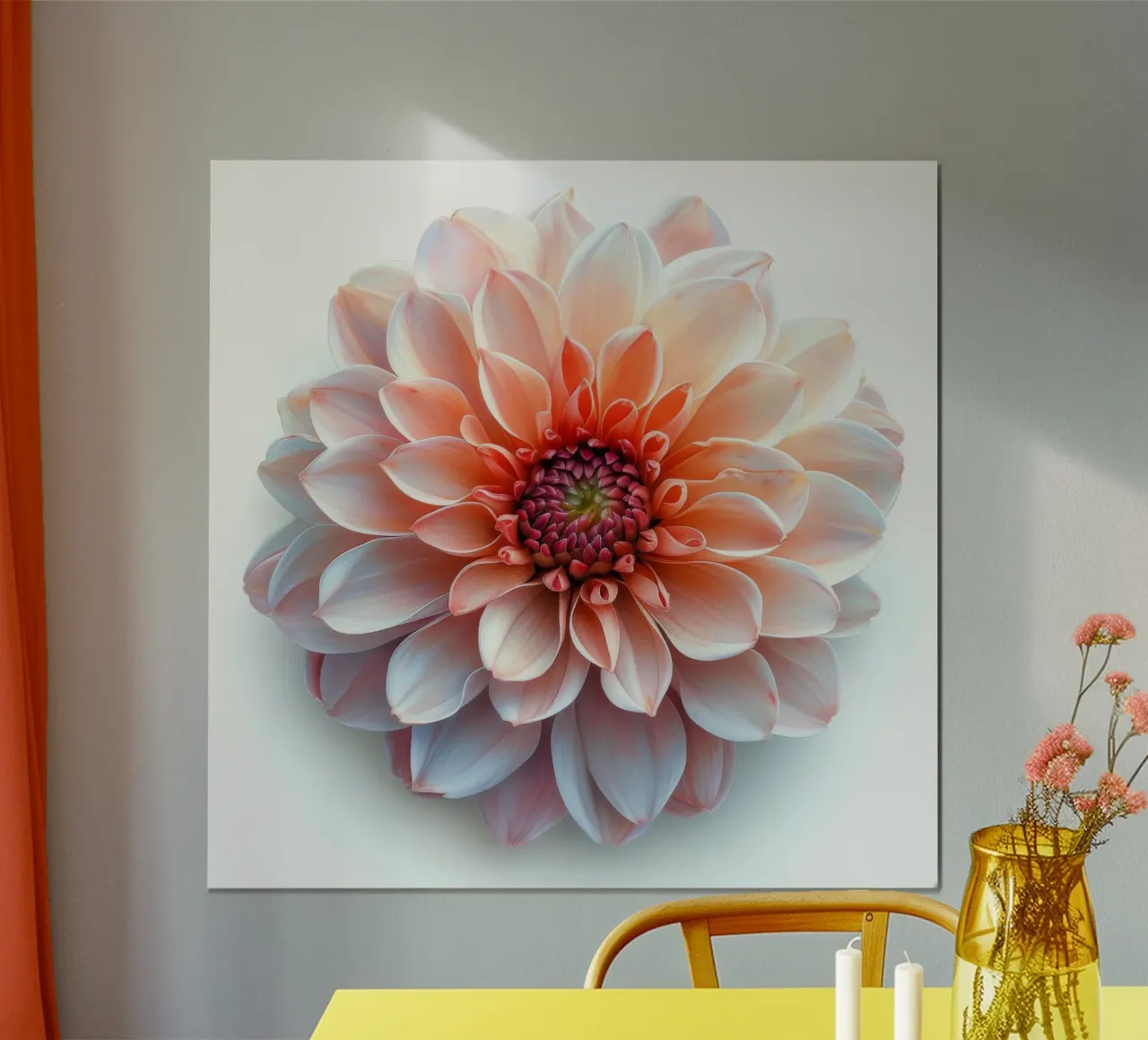 Fiore di crisantemo 2 poster con telaio in alluminio da Bold Blooms
