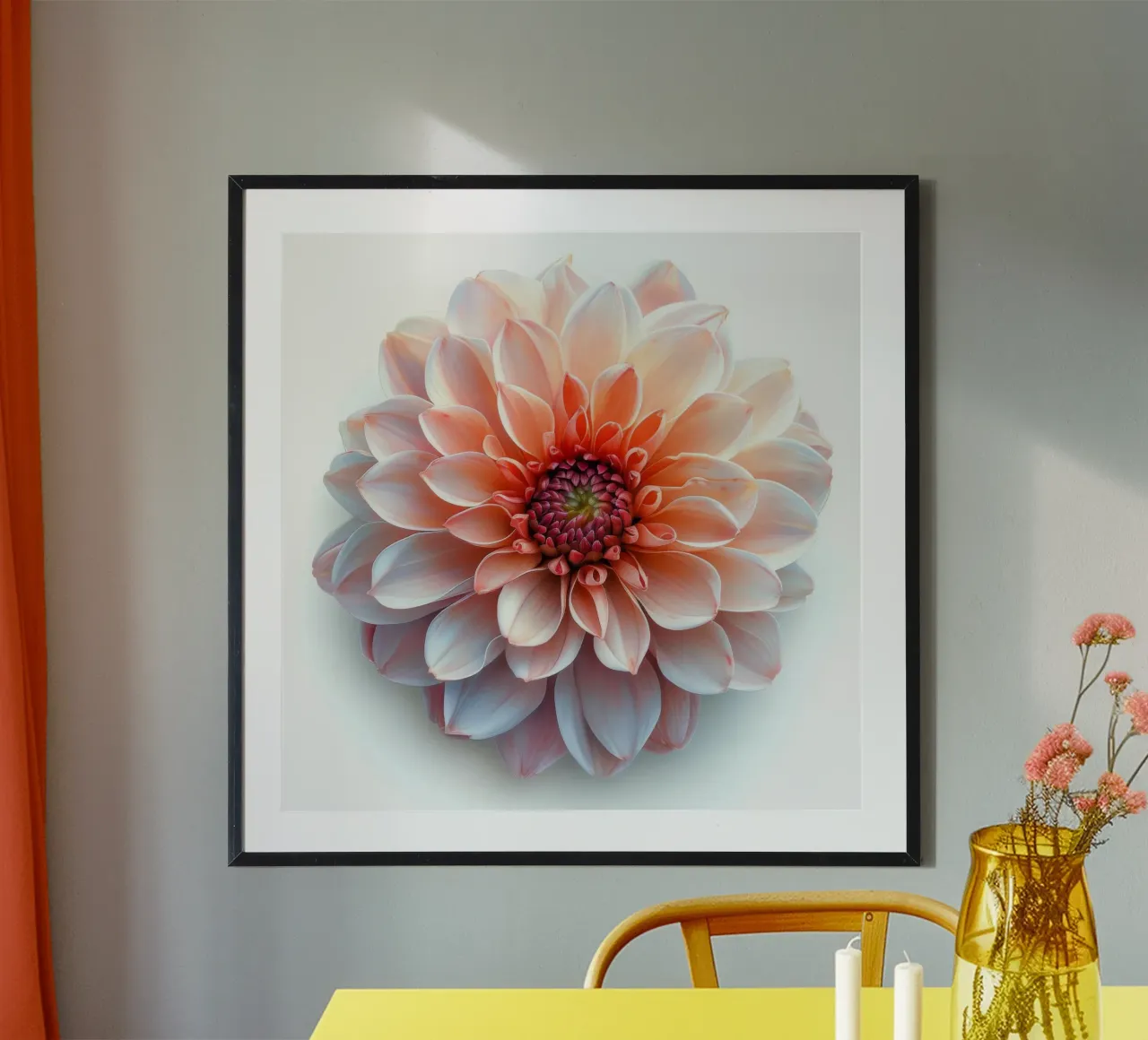 Fiore di crisantemo 2 poster con telaio in alluminio da Bold Blooms