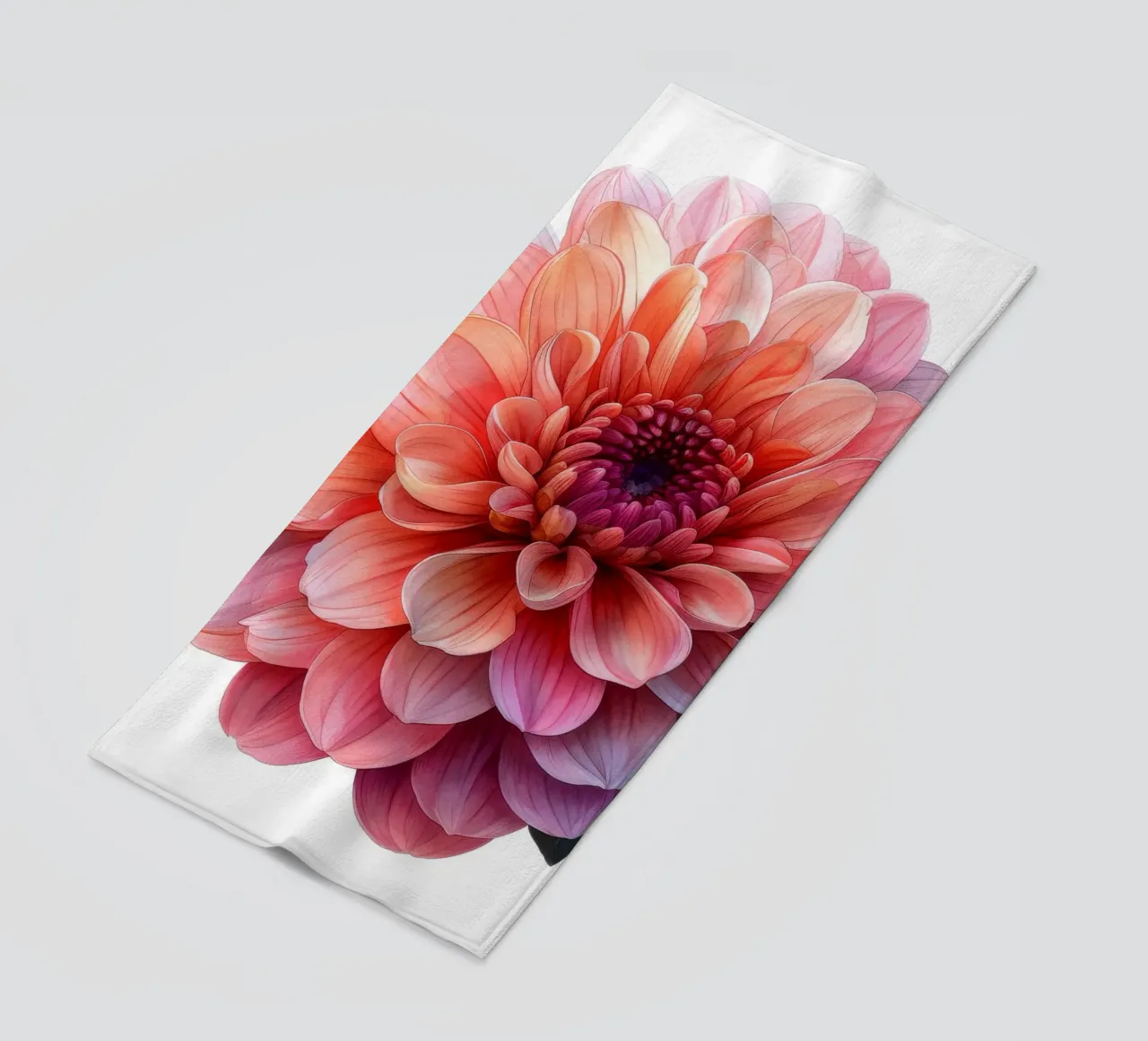Chrysanthemum Flower 3 beach towel by Bold Blooms