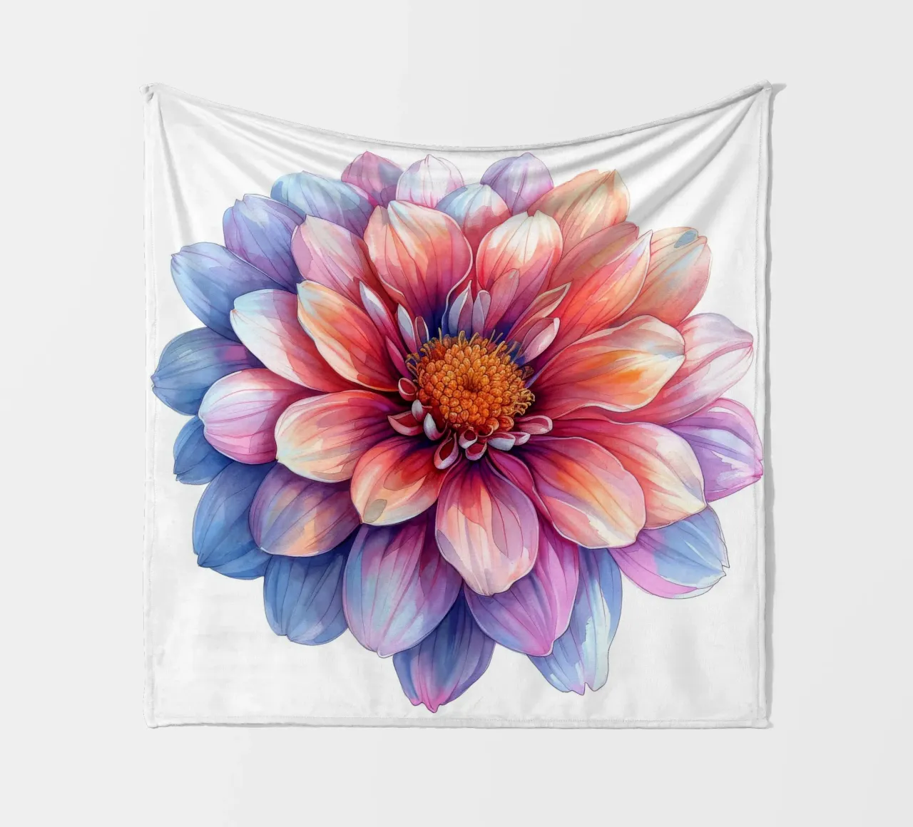 Chrysanthemum Flower 1 fleece blanket by Bold Blooms
