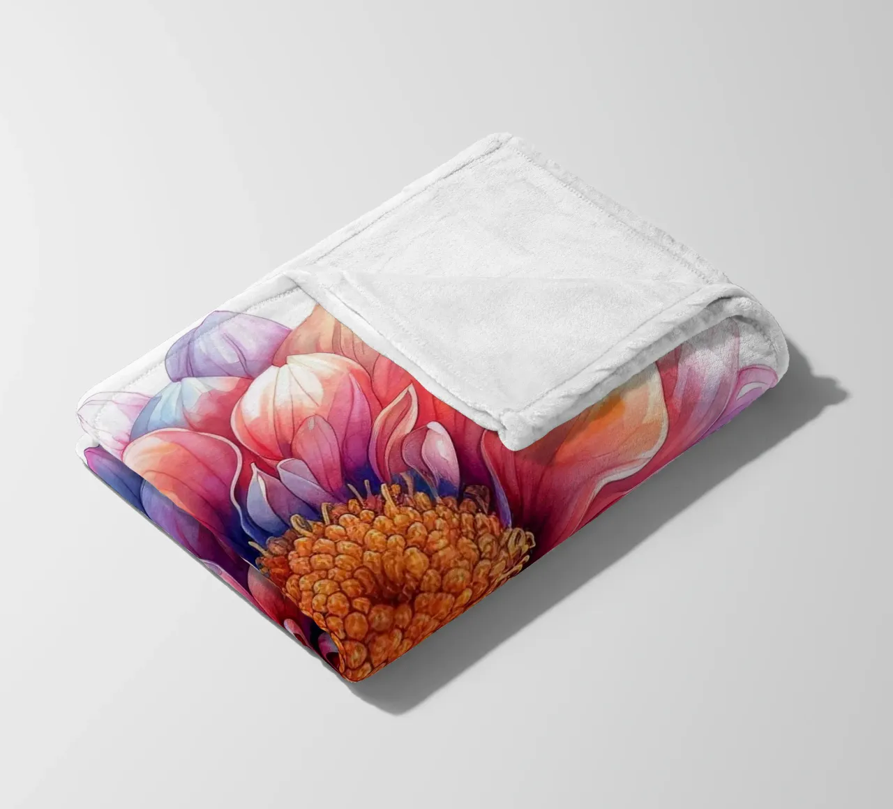Chrysanthemum Flower 1 fleece blanket by Bold Blooms