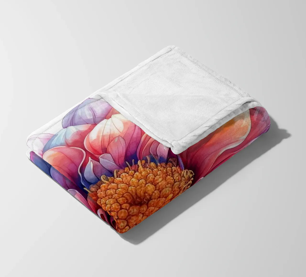 Chrysanthemum Flower 1 fleece blanket by Bold Blooms