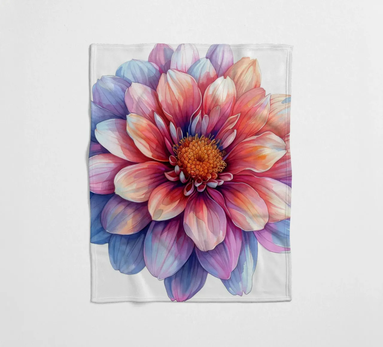 Chrysanthemum Flower 1 fleece blanket by Bold Blooms