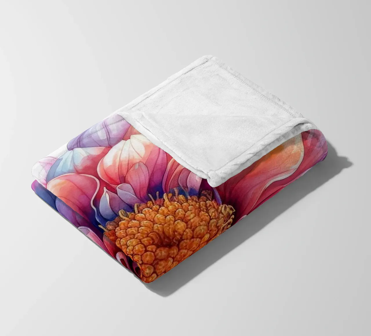 Chrysanthemum Flower 1 fleece blanket by Bold Blooms