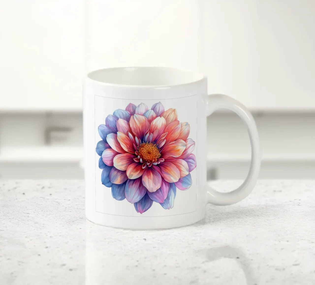 Fiore di crisantemo 1 tazza in ceramica da Bold Blooms