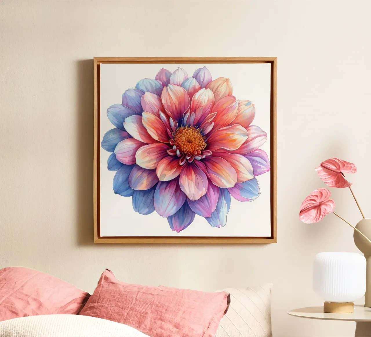 Chrysanthemum Flower 1 canvas by Bold Blooms