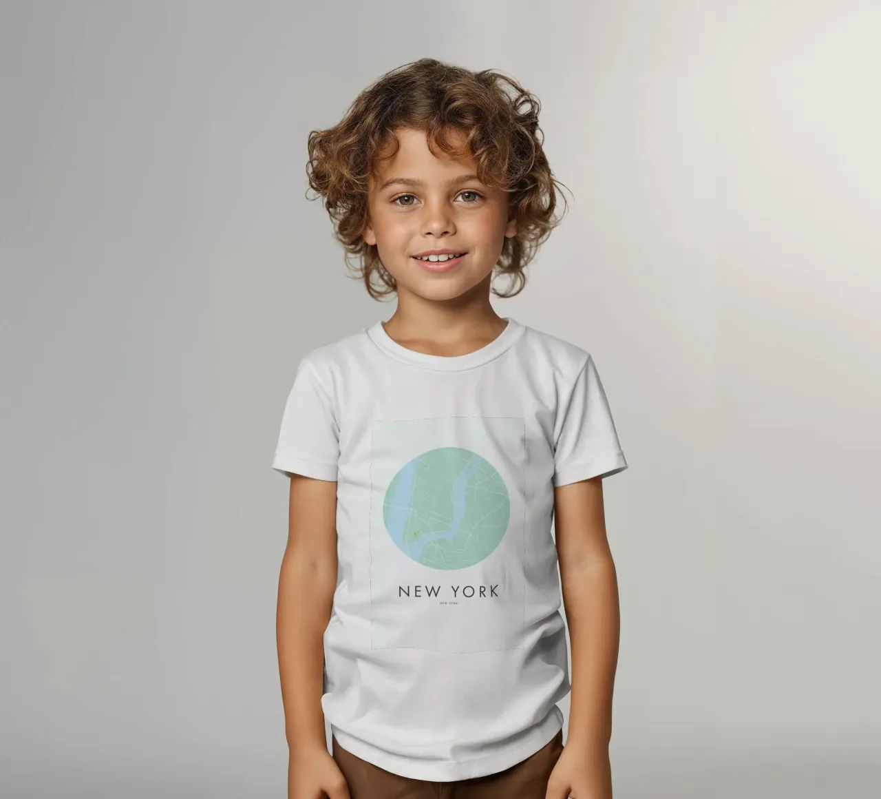 Metropolitan - New York kids t-shirt by Emerybloom